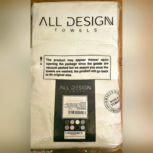 4-Piece Turkish Hand Towels Set, 100%  Cotton Premium - Picture 5 of 6